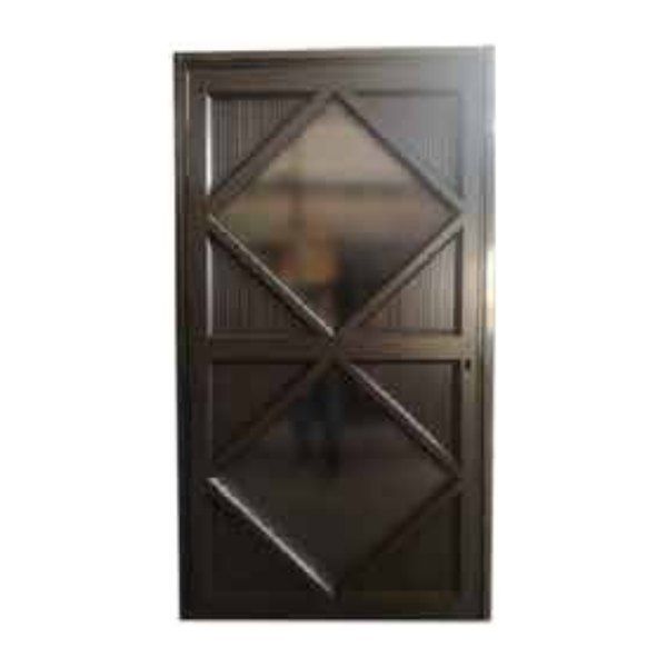 Security Pivot Door Double Diamond 1200 x 2100