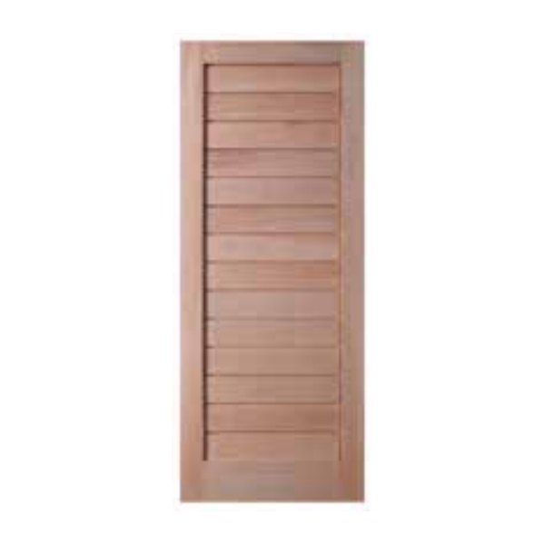 Solid Meranti Horizontal Groove Door