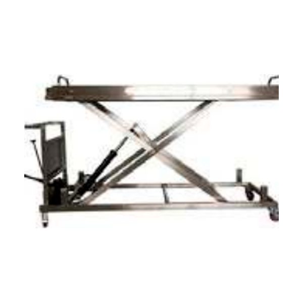 Hydraulic mortuary table